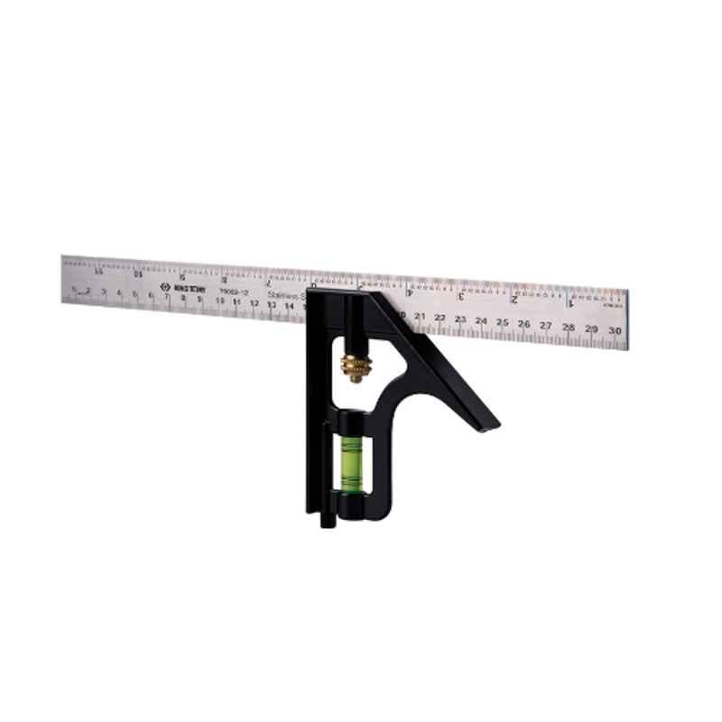 ADJUSTABLE SQUARE MEASURING WITH ANGLE SPIRIT LEVEL 300MM