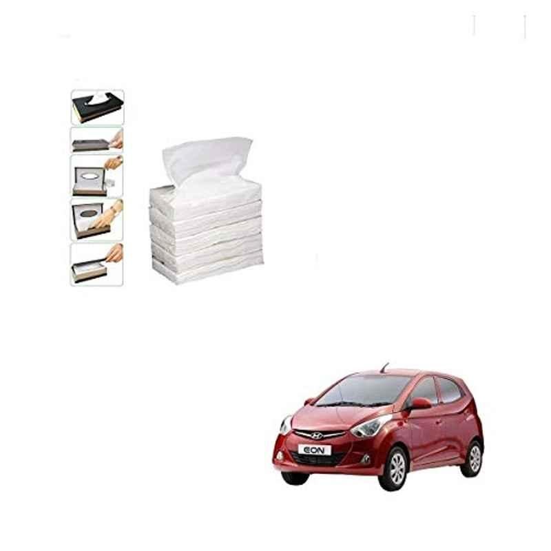 Kozdiko 100 Pulls Dispenser Box Refiller Tissue Paper with 200 Sheets for Hyundai Eon (Pack of 5)