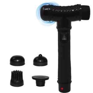 MCP 4 Heads Black Double Speed Rechargeable Hammer Massager Gun for Full Body Pain Relief