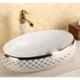 Bassino 40x60x14.5cm Ceramic Golden & White Glossy Finish Round Wash Basin, BTT-1005-F
