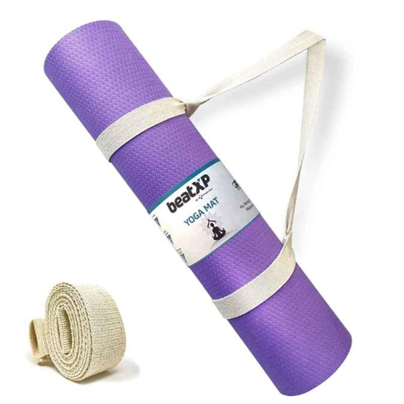BeatXP 72x24 inch Ethylene Vinyl Acetate Purple Yoga Mat with Strap, GHVMEDFIT312