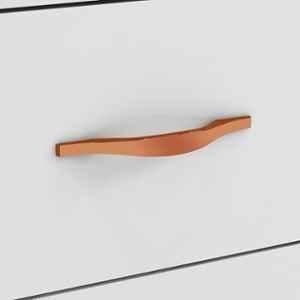 Plantex 96mm Zinc Rose Gold PVD Finish Pull Cabinet Handle for Home & Office, APS-PH-102-RG-96MM-PK1