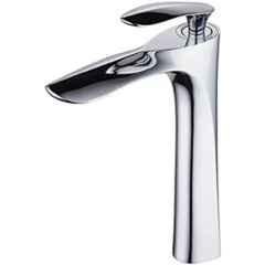 Fossa Alive Brass Silver Chrome Finish Single Handle Hot & Cold Wash Basin Mixer Tap, ALV-001S