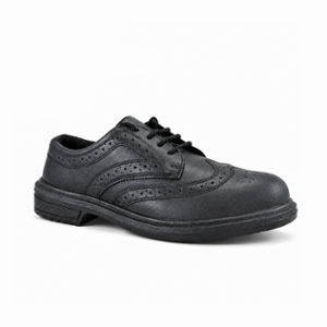JCB Executive Steel Toe Black Work Safety Shoes, Size: 10
