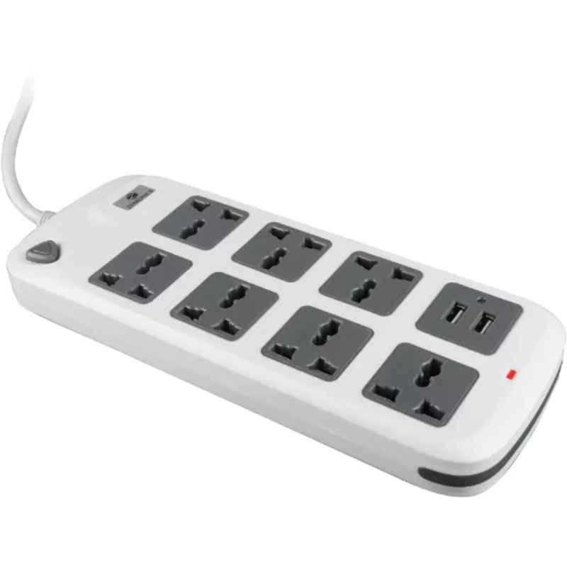 Zebronics Zeb-PS7520 White USB 7 Socket Extension Boards with USB Port
