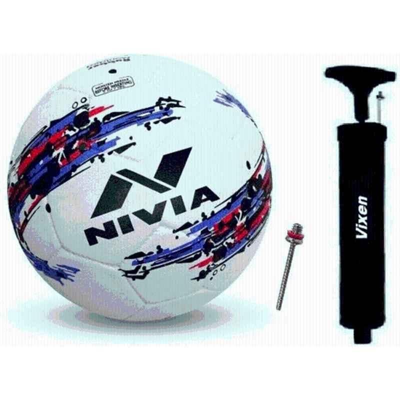 Nivia Storm Standard football with Pump (Pack of 2), Size: 5