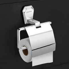 Plantex Toilet Paper Holder for Bathroom/304 Grade Stainless Steel Tissue Paper Roll Holder/Bathroom Accessories PM-2410, Chrome