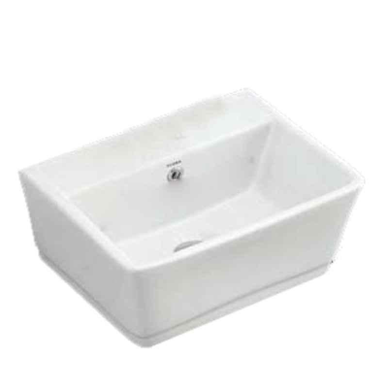 Bassino 40x32x30cm Ceramic White Glossy Finish Wash Basin, Designer-Toyo-325