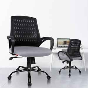 Rose Blazia Mesh Grey Medium Back Ergonomic Chair