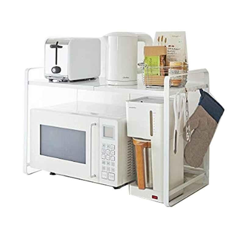 Rubik Metal White Microwave Oven Stand