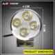 AllExtreme EX42P 12W 4 LED White Waterproof Small Round Fog Lamp with Mounting Brackets (Pack of 2)