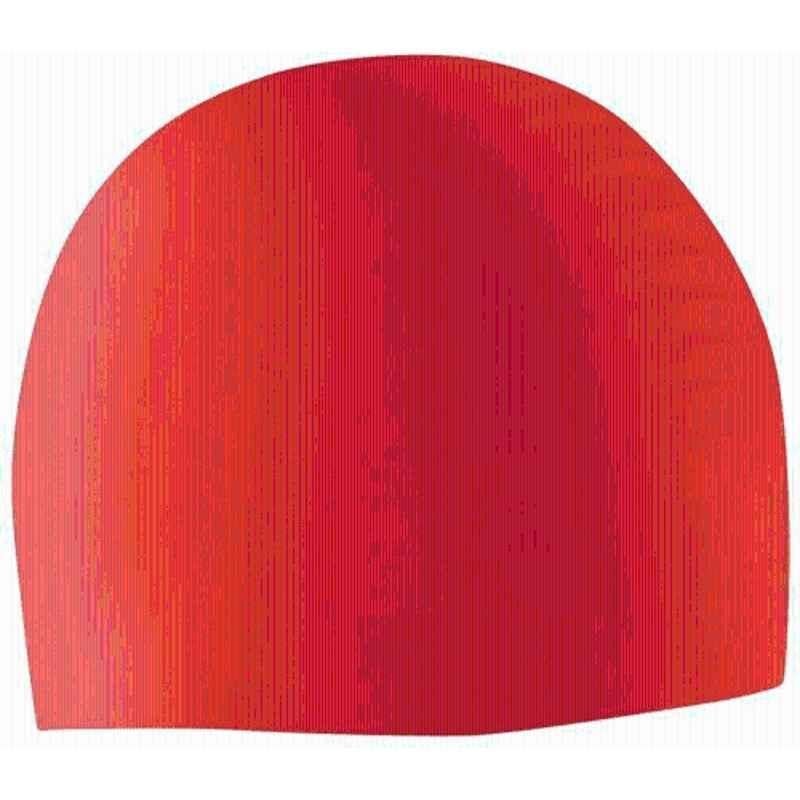 Matrica Love Red Water Resistant Elastic Swimming Cap for Women & Men, Size: Free