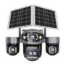 Cybernautt 4MP+4MP+4MP+4MP 4G Dual Solar Security Camera with Two-Way Audio, Night Vision & Motion Detection, X16B
