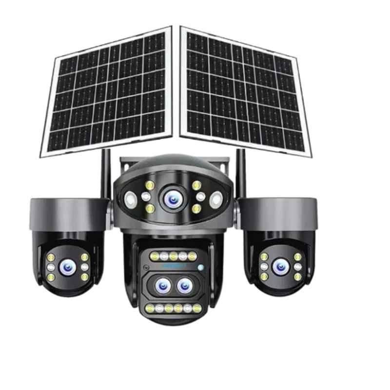 Cybernautt X16B 4MP+4MP+4MP+4MP 4G Dual Solar Security Sim Camera with Two-Way Audio, Night Vision & Motion Detection