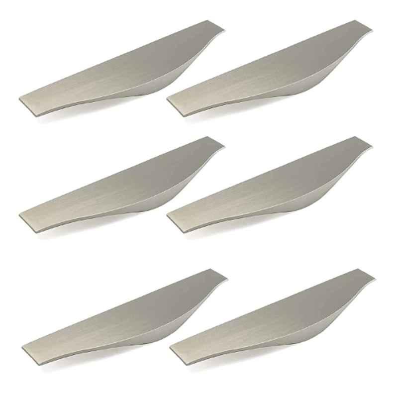 RAB 8 inch Aluminium Brush Finish Drawer Pull Handle, F 125 (Pack of 6)