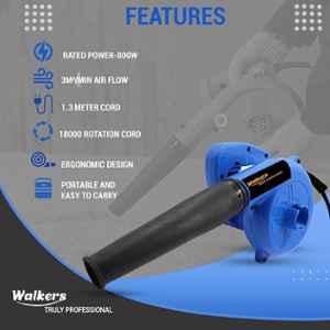 Walkers 800W Plastic Red Electric Air Blower with Carbon Brushes, Gloves & Measuring Tape, WKCB307