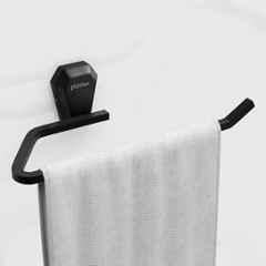Plantex Towel Holder for Bathroom/304 Grade Stainless Steel Napkin Ring/Towel Hanger/Towel Ring/Bathroom Accessories PMB-2404, Z-Black