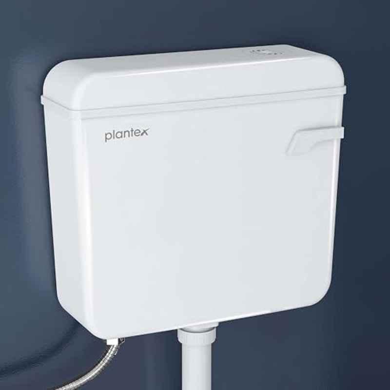 Plantex Flush Tank for Toilet with 8 Ltr Water Capacity/Flushing Cistern for Bathroom/Polypropylene Toilet Flush Tank White