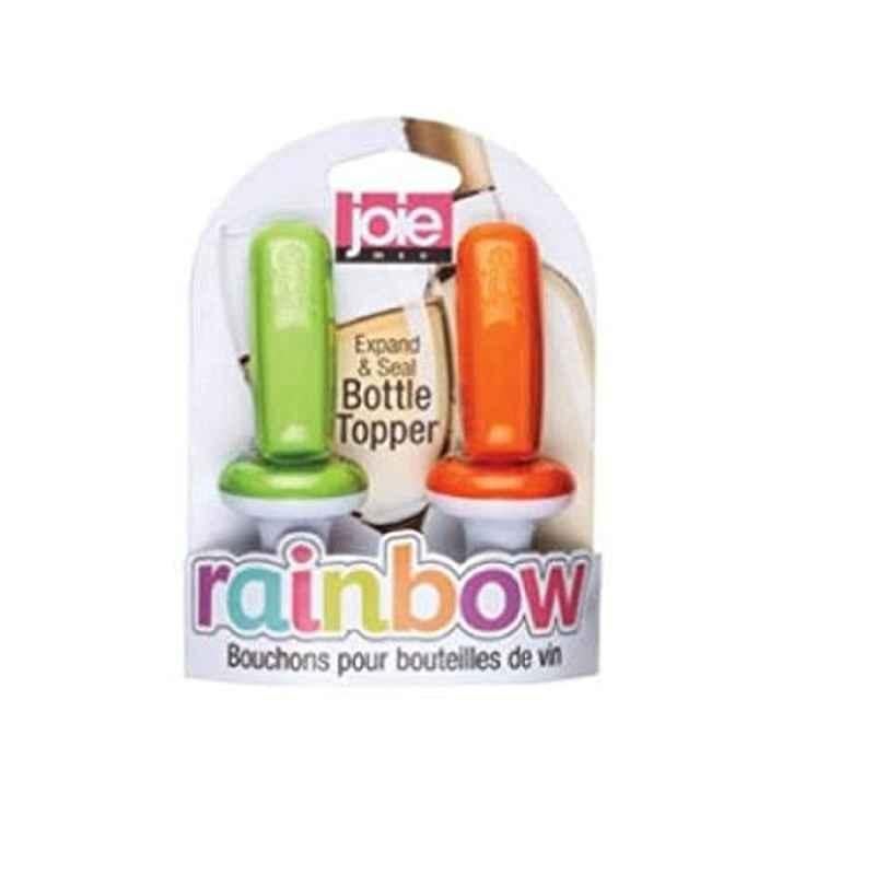 Joie Rubber Assorted Rainbow Extender & Seal Bottle Toppers, 12916