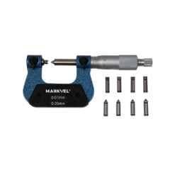 Markvel 0-25mm Stainless Steel Screw Thread Micrometer, 203-25