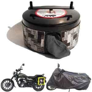 Bike Blazer Gun Metal Black Nylon Taffeta Universal Size Semi-Automatic Bike Body Cover for Bajaj Pulsar 150, 180, Avenger Cruise 200 & 220