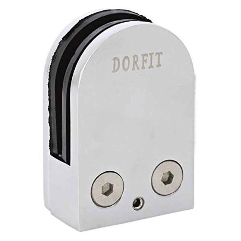 Dorfit Zinc Flat Bracket For Glass Door, Shower Door, Glass Cabinets With Chrome Plated Finish-Dt63