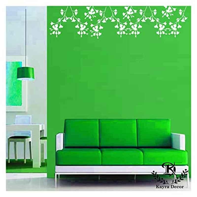 Kayra Decor 16x24 inch PVC Floral Wall Design Stencil, KHSNT127