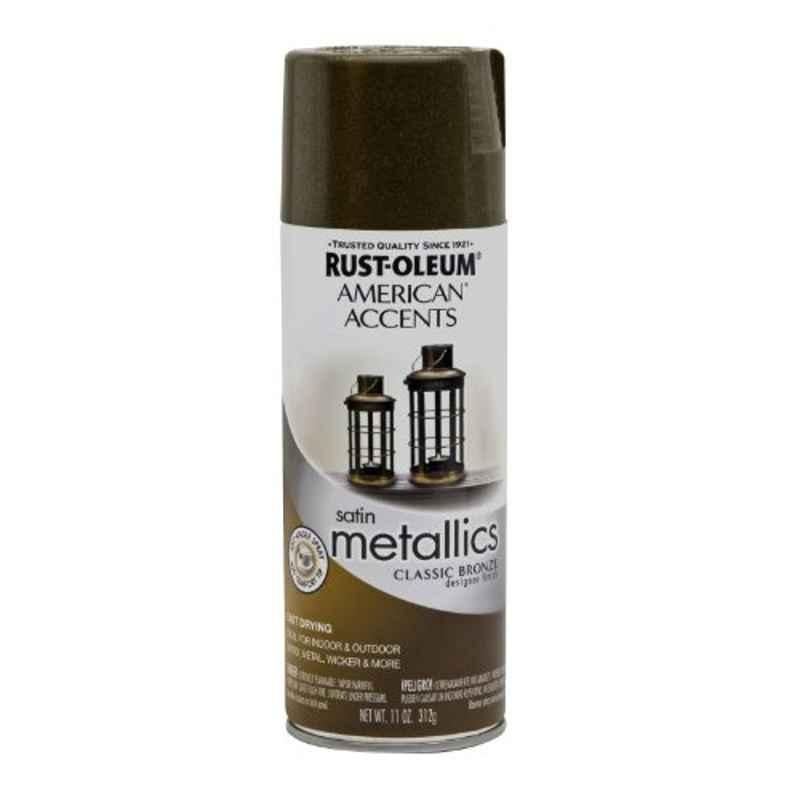 Rust-Oleum American Accents 12oz Classic Bronze 202642 Designer Metallic Spray Paint