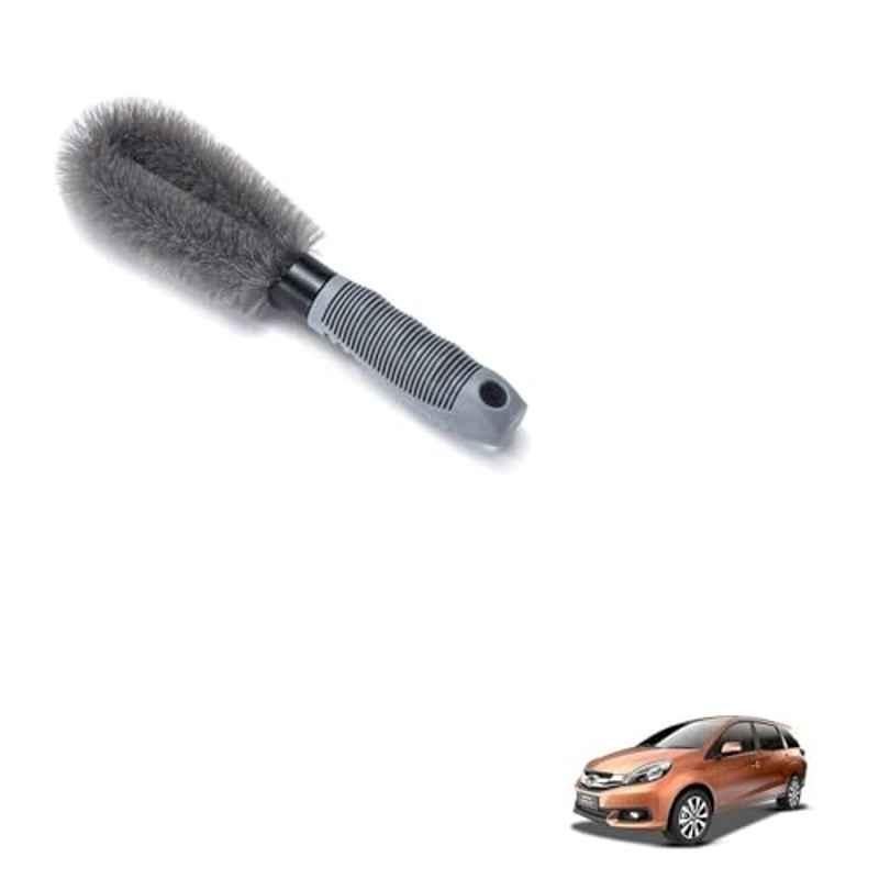 Kozdiko Plastic Grey Oval Car Alloy Wheel Rim Cleaning Brush for Honda Mobilio