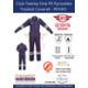 Club Twenty One Workwear FR-1001 Men Pyrovatex Treated Flame Resistant FR High Visibility Coverall Boiler Suit, Size: M