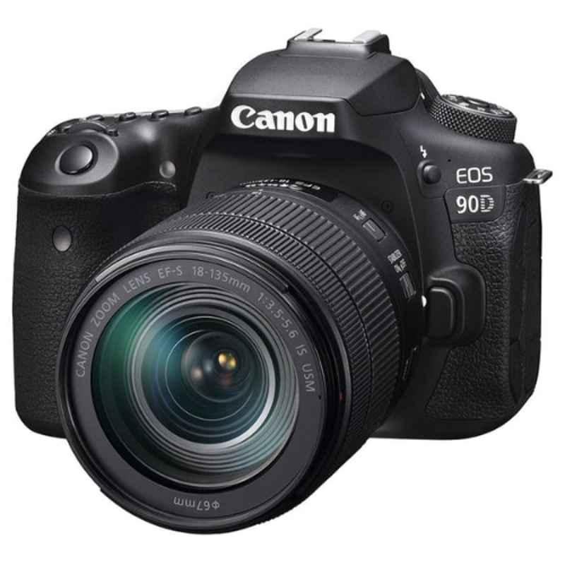 Canon EOS 90D Black DSLR Camera with EFS 18-135mm Lens