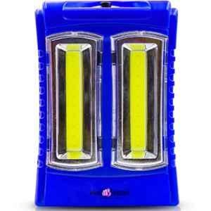 Pick Ur Needs 6W 2 Tube Blue Portable Rechargeable Mini Emergency Lantern LED Light, RL-25A