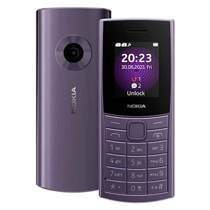 Nokia 110 1.8 inch Artic Purple Dual Sim 4G Keypad Feature Phone, DS_1664