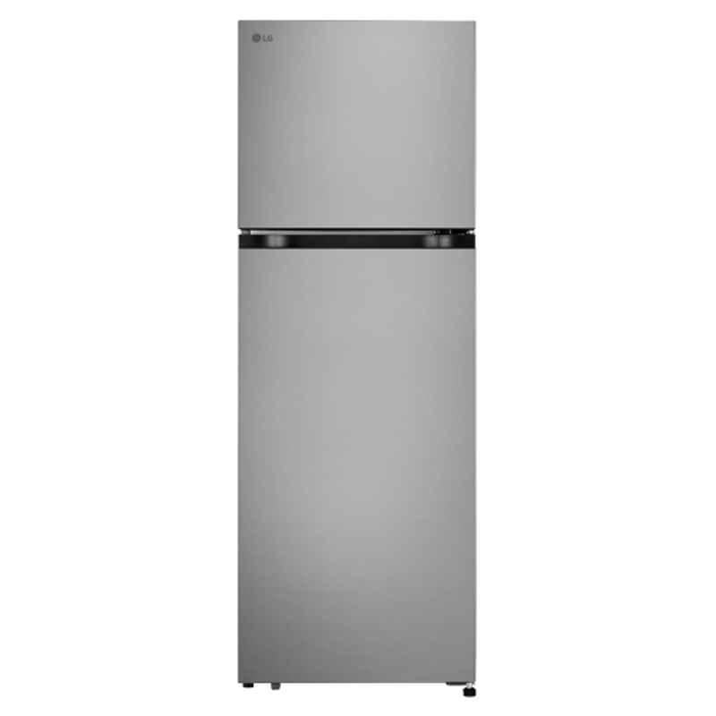 LG 251 Litre 1 Star Shiny Steel Double Door Refrigerator with Smart Mode & Multi Air Flow Cooling with Max Fresh Zone, GLT2516WWPZ