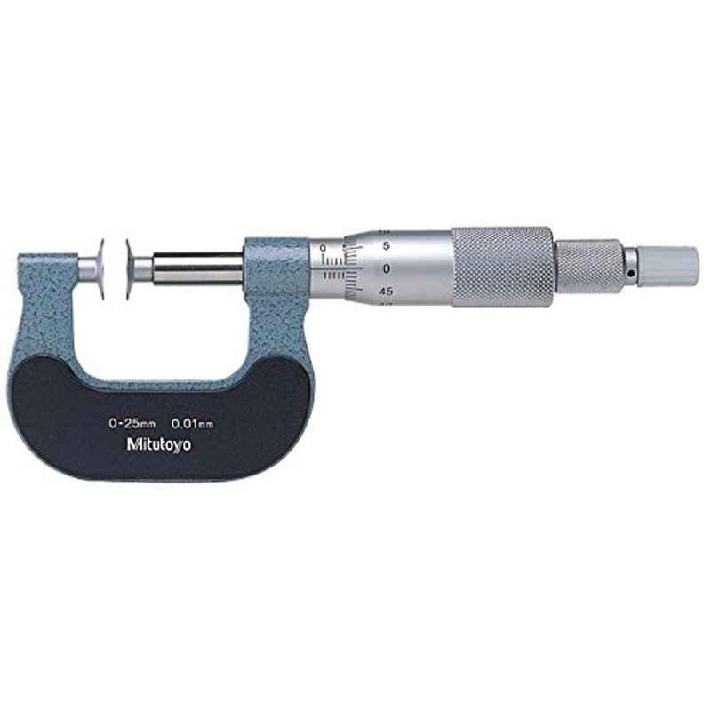 Mitutoyo 0-25mm Non-Rotating Spindle Paper Thickness Micrometer, 169-101