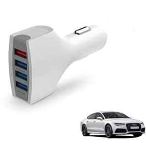 Kozdiko 36W 4.1 White USB Car Fast Charger with 4 Ports for Audi A7