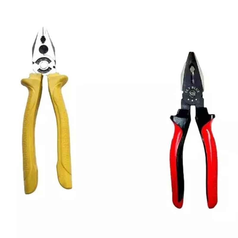 Sky Blue 2 Pcs 7.8 inch Lineman Plier Combo, SBE_PLIER_0222