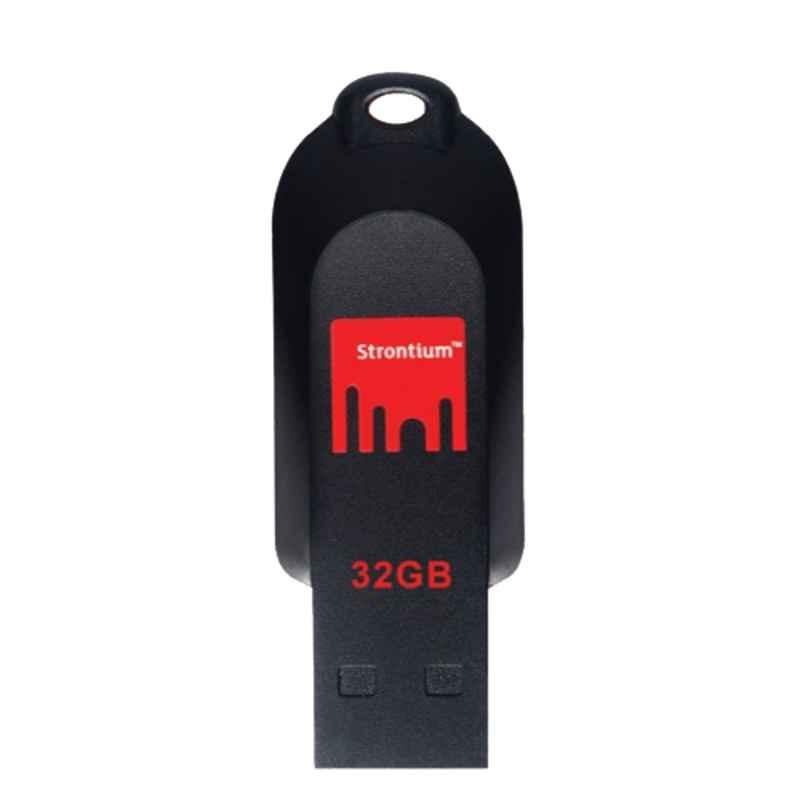 Strontium Pollex 32GB USB 2.0 Black & Red Pen Drive
