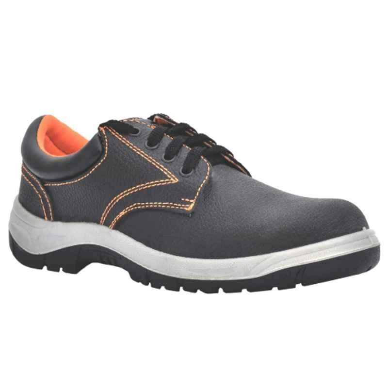 Vaultex VH2H Steel Toe Black Safety Shoes, Size: 45