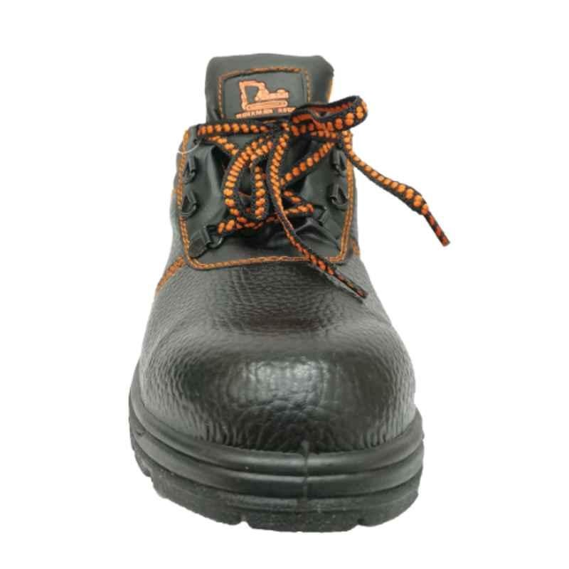 Workman Rock Derby Synthetic Iron Toe Black & Orange Low Ankle Safety Shoes, DL22, Size: 39
