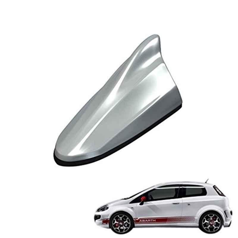 Kozdiko Silver Shark Fin Signal Receiver Antenna for Fiat Abarth