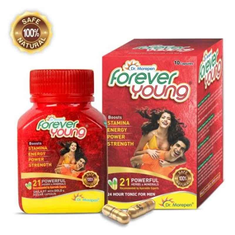 Dr. Morepen 10 Pcs Ayurvedic Shilajit Gold Capsules