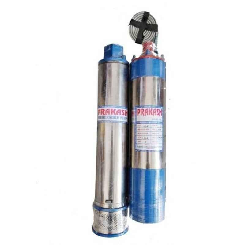 Prakash 1HP 10 Stage Oil Filled Submersible Pump with Control Panel