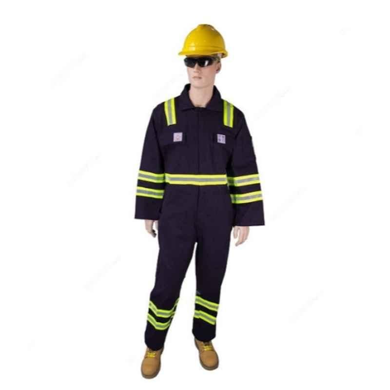 Empiral E31005040 Cotton Navy Blue Safety Coverall, Size: 3XL