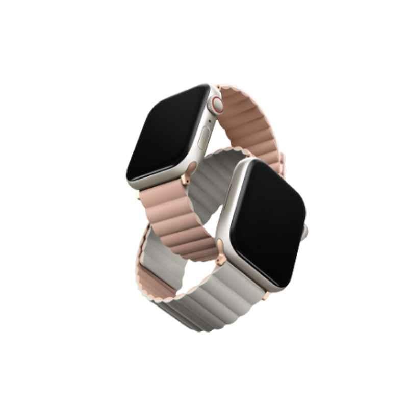 Uniq Revix Silicone Blush Reversible Magnetic Strap for Apple Watch 41, 40 & 38mm