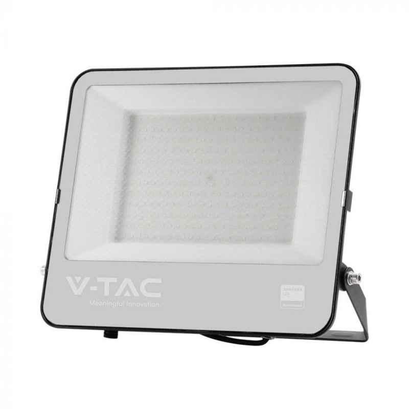 V-Tac 20010 200W SMD FLOODLIGHT WITH SAMSUNG CHIP&CABLE(1M) CCT:4000K BLACK BODY GREY GLASS 120LM/WATT