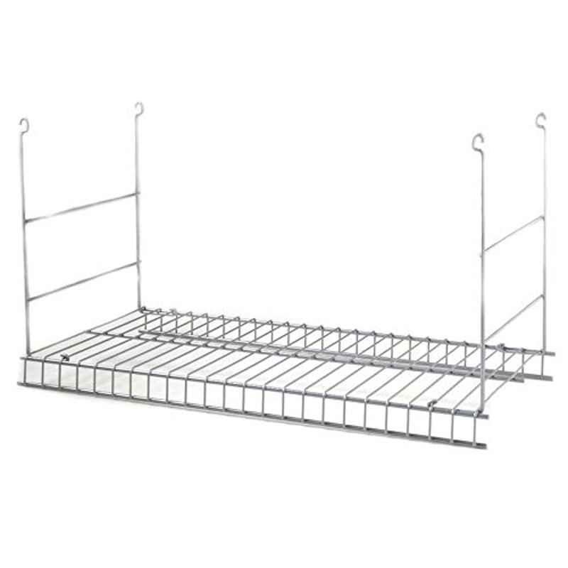 Closetmaid 12x24x12 inch Stainless Steel Silver Wire Add-on Hanging, 51048