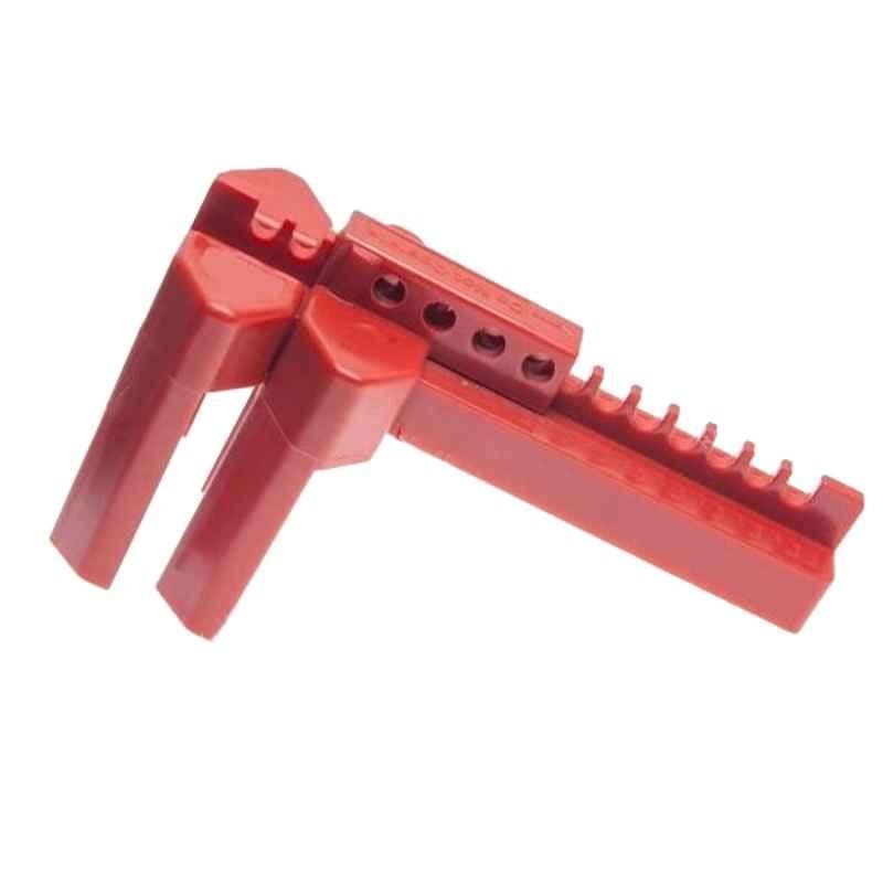 Loto-Lok 13-64mm Polypropylene Red Ball Valve Lockout, VL-BV-1364TL