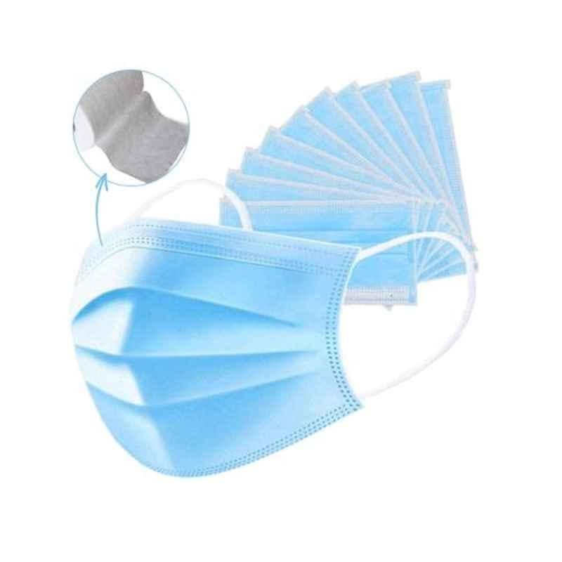 Oriley OR4P25 4 Ply Meltblown Filter Non Surgical Disposable Face Mask with Nose Pin & Earloop (Pack of 25)
