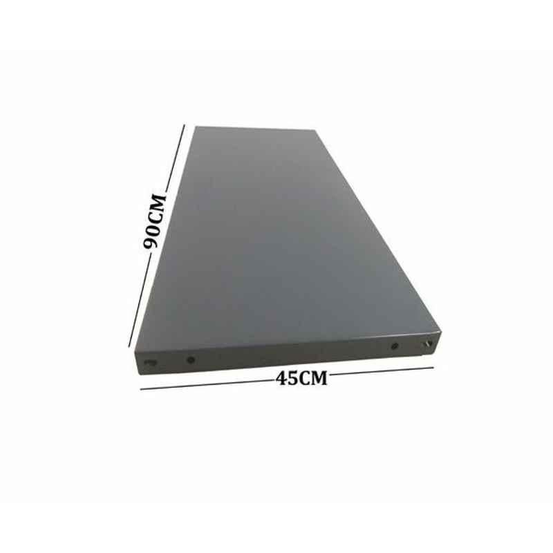 Ast 45x90cm MS Steel Dark Grey Slotted Angle Shelf, SASH4590